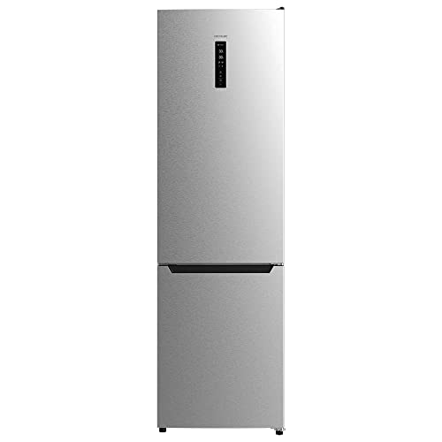 Cecotec Frigorífico Combi 2 Puertas Bolero CoolMarket Combi 322 Inox D. 322 L, Altura 185 y 60 cm de Ancho, Bajo Consumo, Motor Inverter, Sistema Multi Air Flow, Total No frost von Cecotec