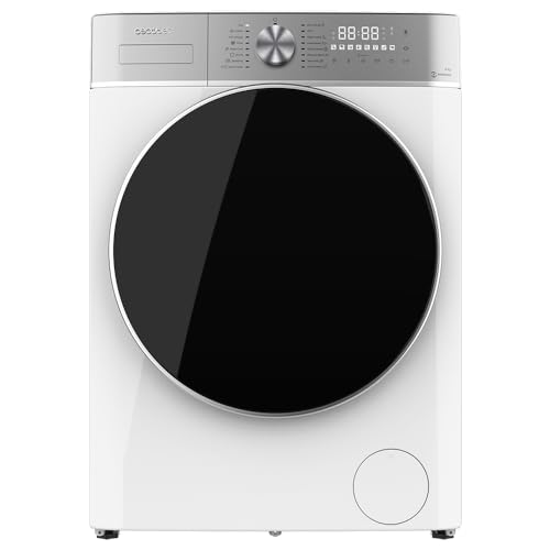 Cecotec Frontlader-Waschmaschine Bolero DressCode 8800 Inverter A. 2000 W, 1400 U/min, 16 Programme, Inverter Plus Motor, SteamMax, Automatische Beladung und XXL Touchscreen, Klasse A, KidLock von Cecotec