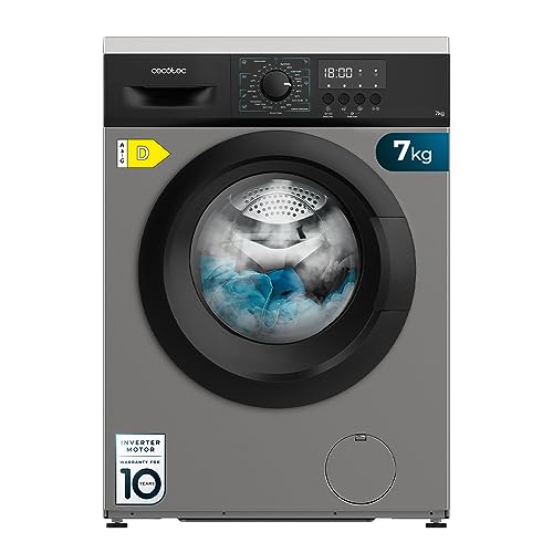 Cecotec Frontlader-Waschmaschine mit 7 kg Bolero DressCode 7000 Steel D. 2050 W, 1200 U/min Maximal einstellbar, 23 Programme und Bedienfeld mit LED-Display, Niedriger Verbrauch, Delay Start Cecotec Frontlader-Waschmaschine mit 7 kg Bolero DressCode 7000 Steel D. 2050 W, 1200 U/min Maximal einstellbar, 23 Programme und Bedienfeld mit LED-Display, Niedriger Verbrauch, Delay Start von Cecotec