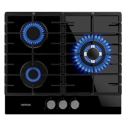 Cecotec Gasherd Bolero Squad G 3200F Glass Black, 6250W, 3 Brenner, schwarzes Glas, vollständige Gusseisenroste, Triple-Crown WOK-Brenner, elektrische Zündung, Sicherheitsventilsystem Cecotec Gasherd Bolero Squad G 3200F Glass Black, 6250W, 3 Brenner, schwarzes Glas, vollständige Gusseisenroste, Triple-Crown WOK-Brenner, elektrische Zündung, Sicherheitsventilsystem von Cecotec