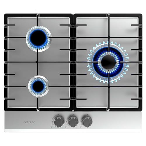 Cecotec Gasherd Bolero Squad G 3200F Inox, 6250W, 3 Brenner, Edelstahl, vollständige Gusseisenroste, Triple-Crown WOK-Brenner, elektrische Zündung, Sicherheitsventilsystem Cecotec Gasherd Bolero Squad G 3200F Inox, 6250W, 3 Brenner, Edelstahl, vollständige Gusseisenroste, Triple-Crown WOK-Brenner, elektrische Zündung, Sicherheitsventilsystem von Cecotec