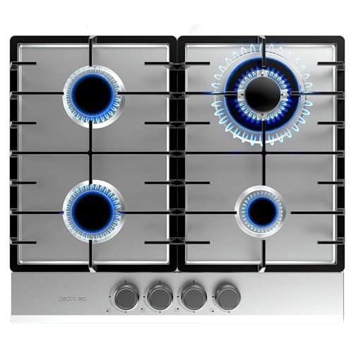 Cecotec Gasherd Bolero Squad G 4200F Inox, 8000W, 4 Brenner, Edelstahl, Gusseisenroste, Triple-Crown WOK-Brenner, elektrische Zündung, Sicherheitsventilsystem Cecotec Gasherd Bolero Squad G 4200F Inox, 8000W, 4 Brenner, Edelstahl, Gusseisenroste, Triple-Crown WOK-Brenner, elektrische Zündung, Sicherheitsventilsystem von Cecotec