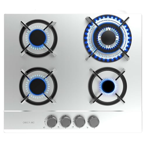 Cecotec Gasherd Bolero Squad G 4200S Inox, 8000W, 4 Brenner, Edelstahl, Gusseisenroste, Triple-Crown WOK-Brenner, elektrische Zündung, Sicherheitsventilsystem Cecotec Gasherd Bolero Squad G 4200S Inox, 8000W, 4 Brenner, Edelstahl, Gusseisenroste, Triple-Crown WOK-Brenner, elektrische Zündung, Sicherheitsventilsystem von Cecotec