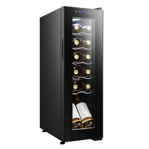 Cecotec Getränkekühlschrank - 12 Flaschen Bolero GrandSommelier 1250 CoolCrystal Compressor. Freistehend, Einstellbare Temperatur von 8-18°C, Touchpanel, LED und Holzregale Cecotec Getränkekühlschrank - 12 Flaschen Bolero GrandSommelier 1250 CoolCrystal Compressor. Freistehend, Einstellbare Temperatur von 8-18°C, Touchpanel, LED und Holzregale von Cecotec