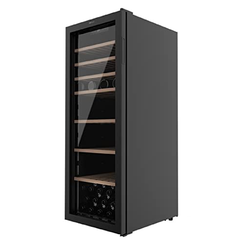 Cecotec GrandSommelier B98Black Bolero 101 Flaschen 203 Liter Kompressorsystem für Kühlung, Display, Touchsteuerung, Dimmbare Temperatur und LED-Innenbeleuchtung von Cecotec