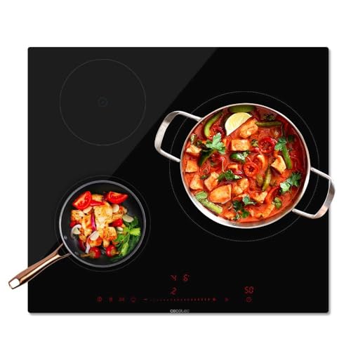 Cecotec Induktionskochfeld Bolero Squad I 3100. 3 Brenner, der große 30 cm, 7400 W, 9 Leistungsstufen, Invisible Slider Touch, Touch, Kindersicherung: Sicherheitssperre, Topfdetektor, Stop & Go. Cecotec Induktionskochfeld Bolero Squad I 3100. 3 Brenner, der große 30 cm, 7400 W, 9 Leistungsstufen, Invisible Slider Touch, Touch, Kindersicherung: Sicherheitssperre, Topfdetektor, Stop & Go. von Cecotec