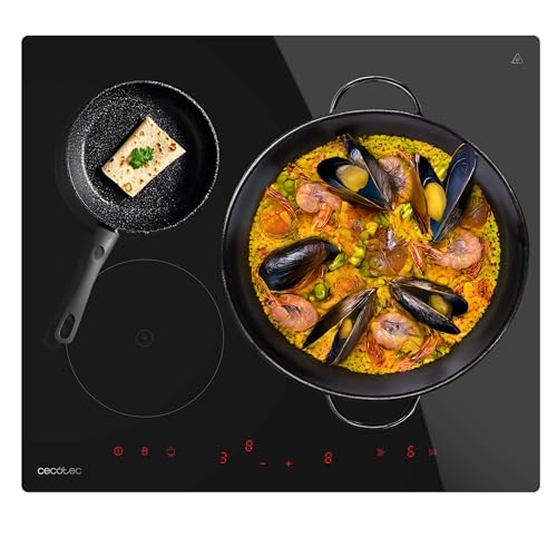 Cecotec Induktionsplatte 3 Brenner Bolero Squad I 3600. Ausgestattet mit 3 Zonen, 1 Extra Groß mit 32 cm, 9 Leistungsstufen, unsichtbarer Touch-Steuerung, individuellem Timer und Kindersicherung Cecotec Induktionsplatte 3 Brenner Bolero Squad I 3600. Ausgestattet mit 3 Zonen, 1 Extra Groß mit 32 cm, 9 Leistungsstufen, unsichtbarer Touch-Steuerung, individuellem Timer und Kindersicherung von Cecotec