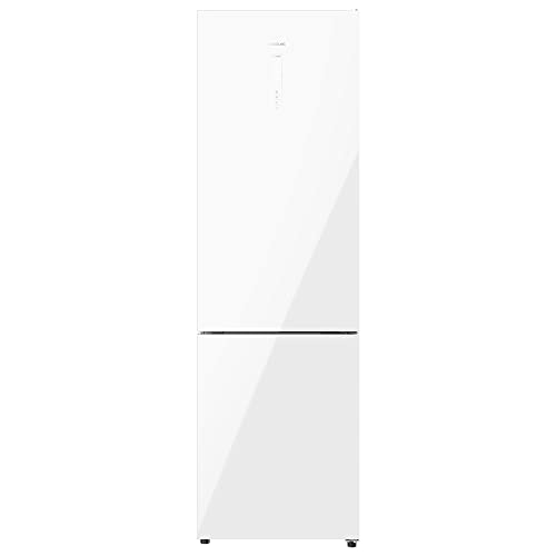 Cecotec Kühlschrank Kombi 2 Türen Glas Bolero CoolMarket Kombi 356 White Glass D. 356 L, Höhe 200 cm, Breite 60 cm, Energiesparend, Multi Air Flow, Total No Frost von Cecotec