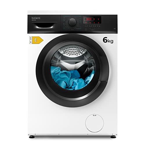 Cecotec Lavadora 6 Kg Carga Frontal Bolero DressCode 6000N. Revoluciones Programables hasta 1000 RPM, 8 Programas, Panel de Control con Display LED, DelayStart hasta 24h, Aclarado Extra Cecotec Lavadora 6 Kg Carga Frontal Bolero DressCode 6000N. Revoluciones Programables hasta 1000 RPM, 8 Programas, Panel de Control con Display LED, DelayStart hasta 24h, Aclarado Extra von Cecotec