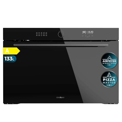 Cecotec Ofen Bolero Hexa AF319000 Glass Black A, Energieeffizienzklasse A, 133 L, 11 Funktionen mit AirFryer-Funktion, Pizza Master-Funktion, Steam Assist, Easy Clean, 5 Rosteinstellungen Cecotec Ofen Bolero Hexa AF319000 Glass Black A, Energieeffizienzklasse A, 133 L, 11 Funktionen mit AirFryer-Funktion, Pizza Master-Funktion, Steam Assist, Easy Clean, 5 Rosteinstellungen von Cecotec