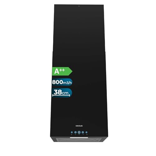 Cecotec Quadratische Insel-Dunstabzugshaube 38 cm Bolero Flux Ict 388000 Black A++. Schwarze Optik, Saugleistung 800 m³/h, 210-W-Motor, Elektronische Steuerung, Beleuchtung, Kohlefilter Cecotec Quadratische Insel-Dunstabzugshaube 38 cm Bolero Flux Ict 388000 Black A++. Schwarze Optik, Saugleistung 800 m³/h, 210-W-Motor, Elektronische Steuerung, Beleuchtung, Kohlefilter von Cecotec