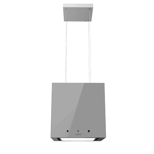 Cecotec Quadratische Insel-Dunstabzugshaube 44 cm Bolero Flux Cct 448000 Glass Grey A++. Graue Glasoptik, Saugleistung 800 m³/h, 210-W-Motor, 3 Leistungsstufen, Kohlefilter Cecotec Quadratische Insel-Dunstabzugshaube 44 cm Bolero Flux Cct 448000 Glass Grey A++. Graue Glasoptik, Saugleistung 800 m³/h, 210-W-Motor, 3 Leistungsstufen, Kohlefilter von Cecotec