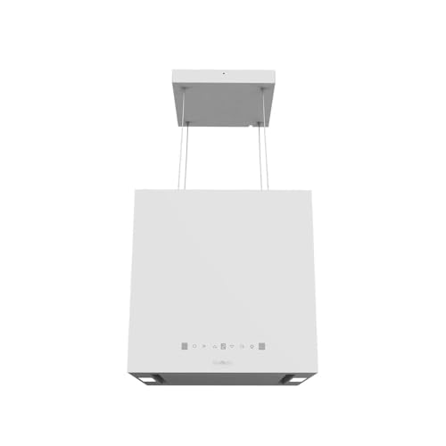Cecotec Quadratische Insel-Dunstabzugshaube 44 cm Bolero Flux Cct 448000 White A++. Weiße Optik, Saugleistung 800 m³/h, 210-W-Motor, 3 Leistungsstufen, Kohlefilter Cecotec Quadratische Insel-Dunstabzugshaube 44 cm Bolero Flux Cct 448000 White A++. Weiße Optik, Saugleistung 800 m³/h, 210-W-Motor, 3 Leistungsstufen, Kohlefilter von Cecotec