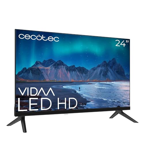 Cecotec Smart TV - LED-Fernseher mit 24 Zoll, HD-Auflösung - A5 Serie ALH50024. VIDAA Smart TV, Dolby Audio System, integriertes WLAN, Kopfhörerausgang, 3 HDMI und 2 USB Cecotec Smart TV - LED-Fernseher mit 24 Zoll, HD-Auflösung - A5 Serie ALH50024. VIDAA Smart TV, Dolby Audio System, integriertes WLAN, Kopfhörerausgang, 3 HDMI und 2 USB von Cecotec