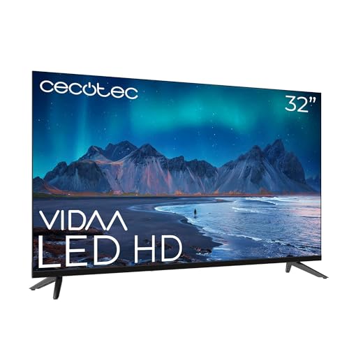 Cecotec Smart TV - LED-Fernseher mit 32 Zoll, HD-Auflösung - A5 Serie ALH50032. VIDAA Smart TV, Dolby Audio System, integriertes WLAN, Kopfhörerausgang, 3 HDMI und 2 USB Cecotec Smart TV - LED-Fernseher mit 32 Zoll, HD-Auflösung - A5 Serie ALH50032. VIDAA Smart TV, Dolby Audio System, integriertes WLAN, Kopfhörerausgang, 3 HDMI und 2 USB von Cecotec