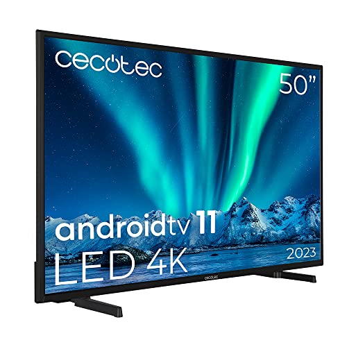 Cecotec TV LED 50" Smart TV zur Serie Alu00050. 4K UHD, Android 11, MEMC, Integrated Chromecast, Dolby Vision und Dolby Atmos, HDR10, Modell 2023 von Cecotec