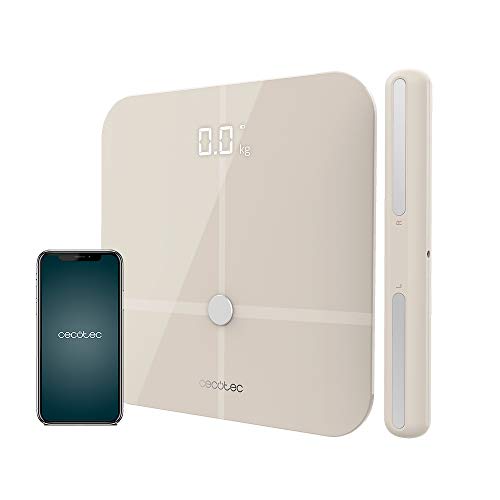 Cecotec Waage Surface Precision 10600 Smart Healty Pro Beige. Mit App, Bluetooth-Konnektivität, Leiste mit Sensoren für die Bioimpedanzmessung, 15 Parameter, extraplanes Design Cecotec Waage Surface Precision 10600 Smart Healty Pro Beige. Mit App, Bluetooth-Konnektivität, Leiste mit Sensoren für die Bioimpedanzmessung, 15 Parameter, extraplanes Design von Cecotec