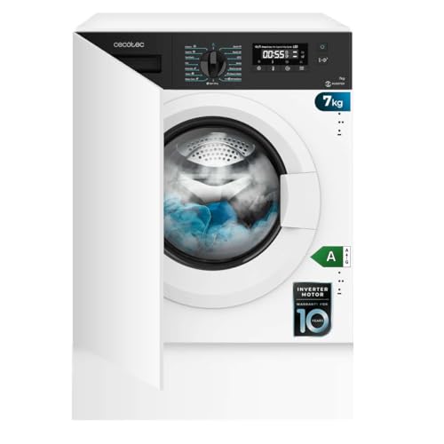 Cecotec Waschmaschine 7 kg Frontlader Bolero Dresscode 740 BI Inverter A, 1950 W, 1400 U/min programmierbar, 16 Programmierbare Programme, Energiesparend, Delay Start, LED-Display, Dampf SteamMax. Cecotec Waschmaschine 7 kg Frontlader Bolero Dresscode 740 BI Inverter A, 1950 W, 1400 U/min programmierbar, 16 Programmierbare Programme, Energiesparend, Delay Start, LED-Display, Dampf SteamMax. von Cecotec