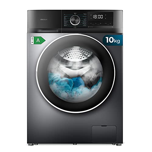 Cecotec Waschmaschine Bolero Dresscode 10500 Inverter Steel A. Waschmaschine de 10 Kg Steel, 1400 rpm, Motor inverter plus, Vapor, Clase A. von Cecotec
