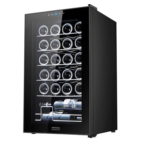 Cecotec Weinkühlschrank Bolero Grandsommelier 2450 Black Compressor, Kapazität für 24 Flaschen, Hohe Leistung, Leise, Temperaturregelung zwischen 5 und 18 ºC, Touch-Steuerung Cecotec Weinkühlschrank Bolero Grandsommelier 2450 Black Compressor, Kapazität für 24 Flaschen, Hohe Leistung, Leise, Temperaturregelung zwischen 5 und 18 ºC, Touch-Steuerung von Cecotec