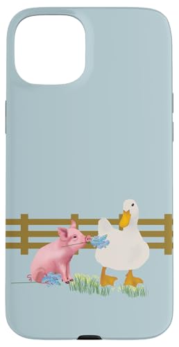 Bauernleben mit Schwein und Ente Hülle für iPhone 15 Plus Bauernleben mit Schwein und Ente Hülle für iPhone 15 Plus von Cedar Rue