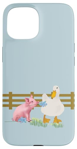 Bauernleben mit Schwein und Ente Hülle für iPhone 15 Bauernleben mit Schwein und Ente Hülle für iPhone 15 von Cedar Rue