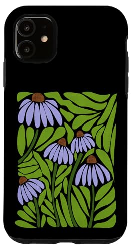 Boho Lila Kegel Blumen Hülle für iPhone 11 von Cedar Rue