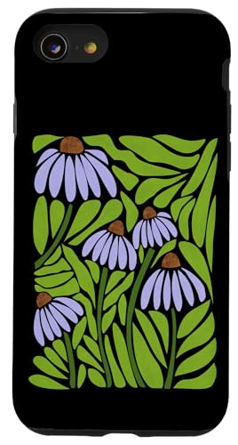 Boho Lila Kegel Blumen Hülle für iPhone SE (2020) / 7 / 8 von Cedar Rue