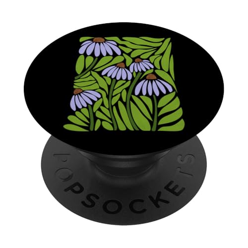 Boho Lila Kegel Blumen PopSockets Klebender PopGrip Boho Lila Kegel Blumen PopSockets Klebender PopGrip von Cedar Rue