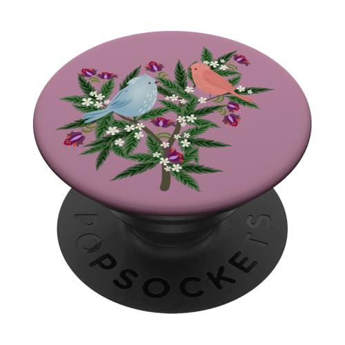 Boho Vögel und Blumen PopSockets Klebender PopGrip Boho Vögel und Blumen PopSockets Klebender PopGrip von Cedar Rue