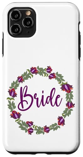Brautkranz mit Blumen und Blättern Hülle für iPhone 11 Pro Max von Cedar Rue
