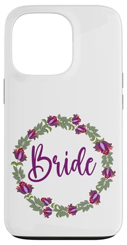 Brautkranz mit Blumen und Blättern Hülle für iPhone 13 Pro von Cedar Rue