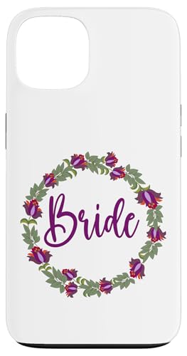 Brautkranz mit Blumen und Blättern Hülle für iPhone 13 von Cedar Rue