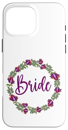 Brautkranz mit Blumen und Blättern Hülle für iPhone 16 Pro Max von Cedar Rue
