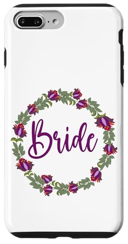 Brautkranz mit Blumen und Blättern Hülle für iPhone 7 Plus/8 Plus von Cedar Rue