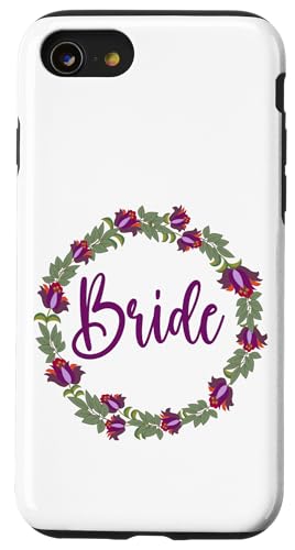 Brautkranz mit Blumen und Blättern Hülle für iPhone SE (2020) / 7 / 8 von Cedar Rue