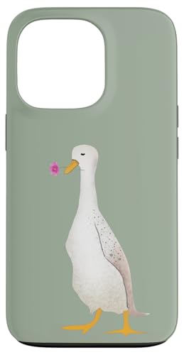 Ente hält eine Blume Hülle für iPhone 13 Pro Ente hält eine Blume Hülle für iPhone 13 Pro von Cedar Rue