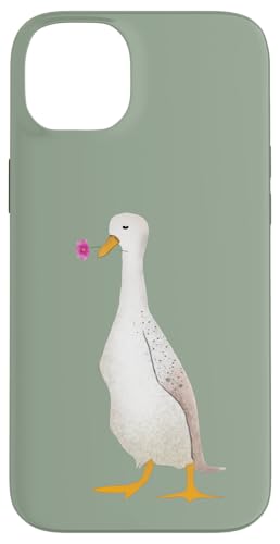 Ente hält eine Blume Hülle für iPhone 14 Plus Ente hält eine Blume Hülle für iPhone 14 Plus von Cedar Rue