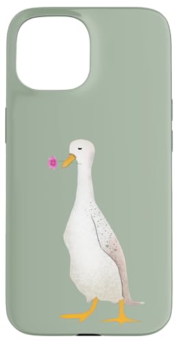 Ente hält eine Blume Hülle für iPhone 15 Ente hält eine Blume Hülle für iPhone 15 von Cedar Rue