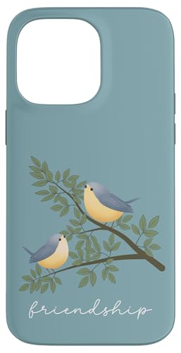 Freundschaft Zwei Vögel auf einem Ast weißer Text Hülle für iPhone 14 Pro Max Freundschaft Zwei Vögel auf einem Ast weißer Text Hülle für iPhone 14 Pro Max von Cedar Rue