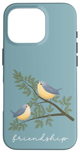 Freundschaft Zwei Vögel auf einem Ast weißer Text Hülle für iPhone 16 Pro Freundschaft Zwei Vögel auf einem Ast weißer Text Hülle für iPhone 16 Pro von Cedar Rue