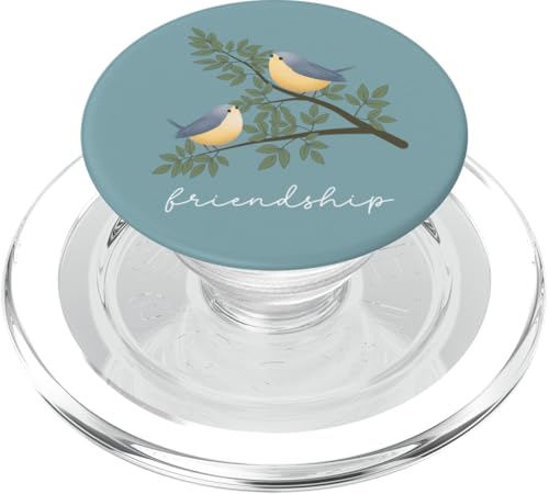 Freundschaft Zwei Vögel auf einem Ast weißer Text PopSockets PopGrip für MagSafe Freundschaft Zwei Vögel auf einem Ast weißer Text PopSockets PopGrip für MagSafe von Cedar Rue