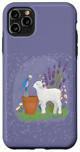 Garten mit Schaf und Vogel Hülle für iPhone 11 Pro Max von Cedar Rue