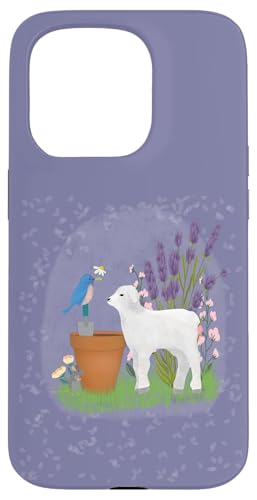 Garten mit Schaf und Vogel Hülle für iPhone 15 Pro Garten mit Schaf und Vogel Hülle für iPhone 15 Pro von Cedar Rue