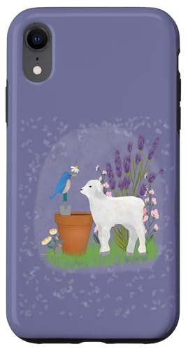 Garten mit Schaf und Vogel Hülle für iPhone XR Garten mit Schaf und Vogel Hülle für iPhone XR von Cedar Rue