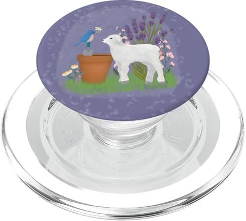 Garten mit Schaf und Vogel PopSockets PopGrip für MagSafe Garten mit Schaf und Vogel PopSockets PopGrip für MagSafe von Cedar Rue