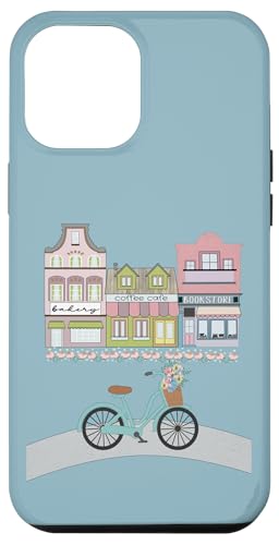 Gemütliche Stadt und Fahrrad mit Blumen Hülle für iPhone 12 Pro Max von Cedar Rue