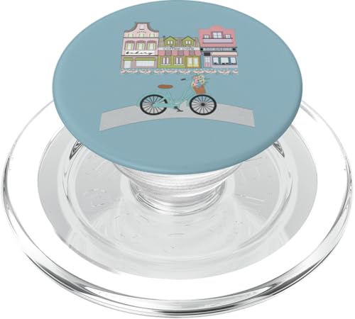 Gemütliche Stadt und Fahrrad mit Blumen PopSockets PopGrip für MagSafe Gemütliche Stadt und Fahrrad mit Blumen PopSockets PopGrip für MagSafe von Cedar Rue