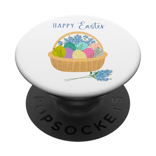 Osterkorb mit Eiern und Blumen PopSockets Klebender PopGrip Osterkorb mit Eiern und Blumen PopSockets Klebender PopGrip von Cedar Rue