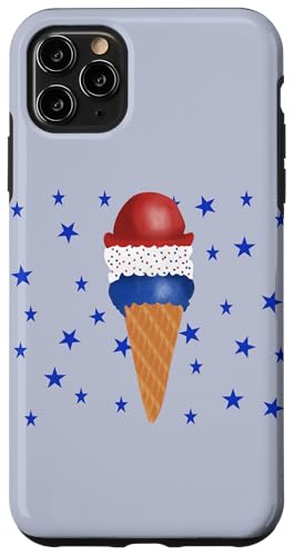 Patriotische Eistüte mit Sternen Hülle für iPhone 11 Pro Max von Cedar Rue